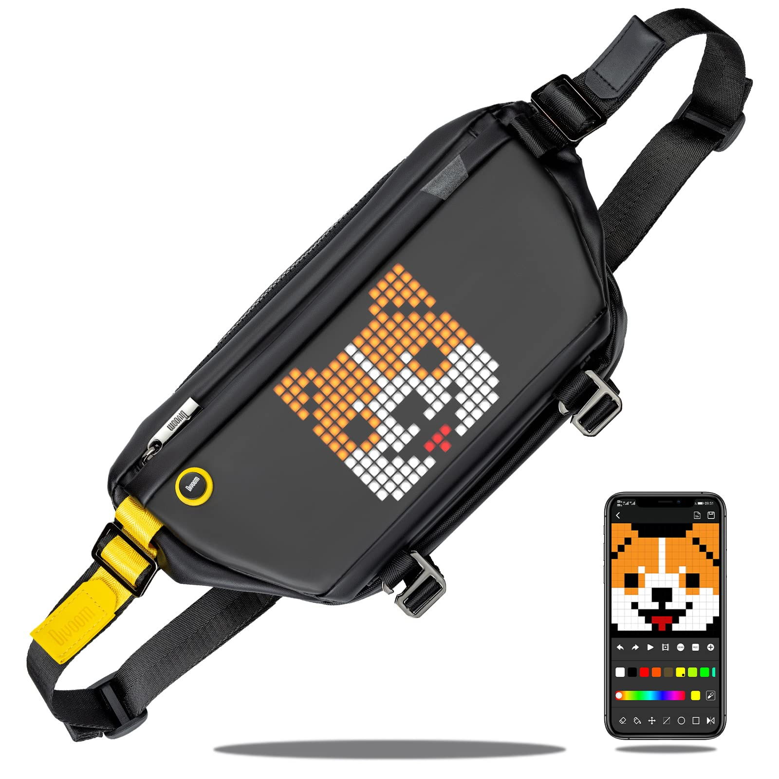 Divoom Pixoo with LED Display Crossbody SlingBag Divoom Pixoo with LED Display Crossbody SlingBag